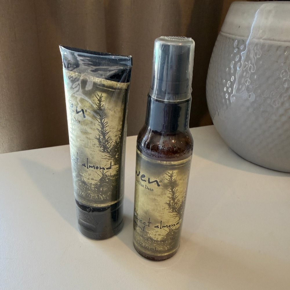Wen by Chaz Dean Sweet Almond Mint Cleansing Conditioner & Mist Set 2oz Travel